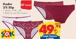 CHANTALE KADIN 2'Lİ SLİP KÜLOT CHANTALE KADIN 2'Lİ SLİP KÜLOT